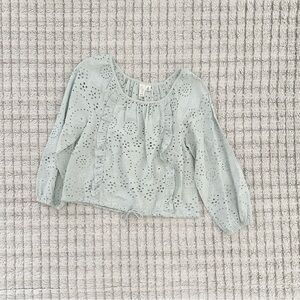 Joie Sky Blue Eyelet Top